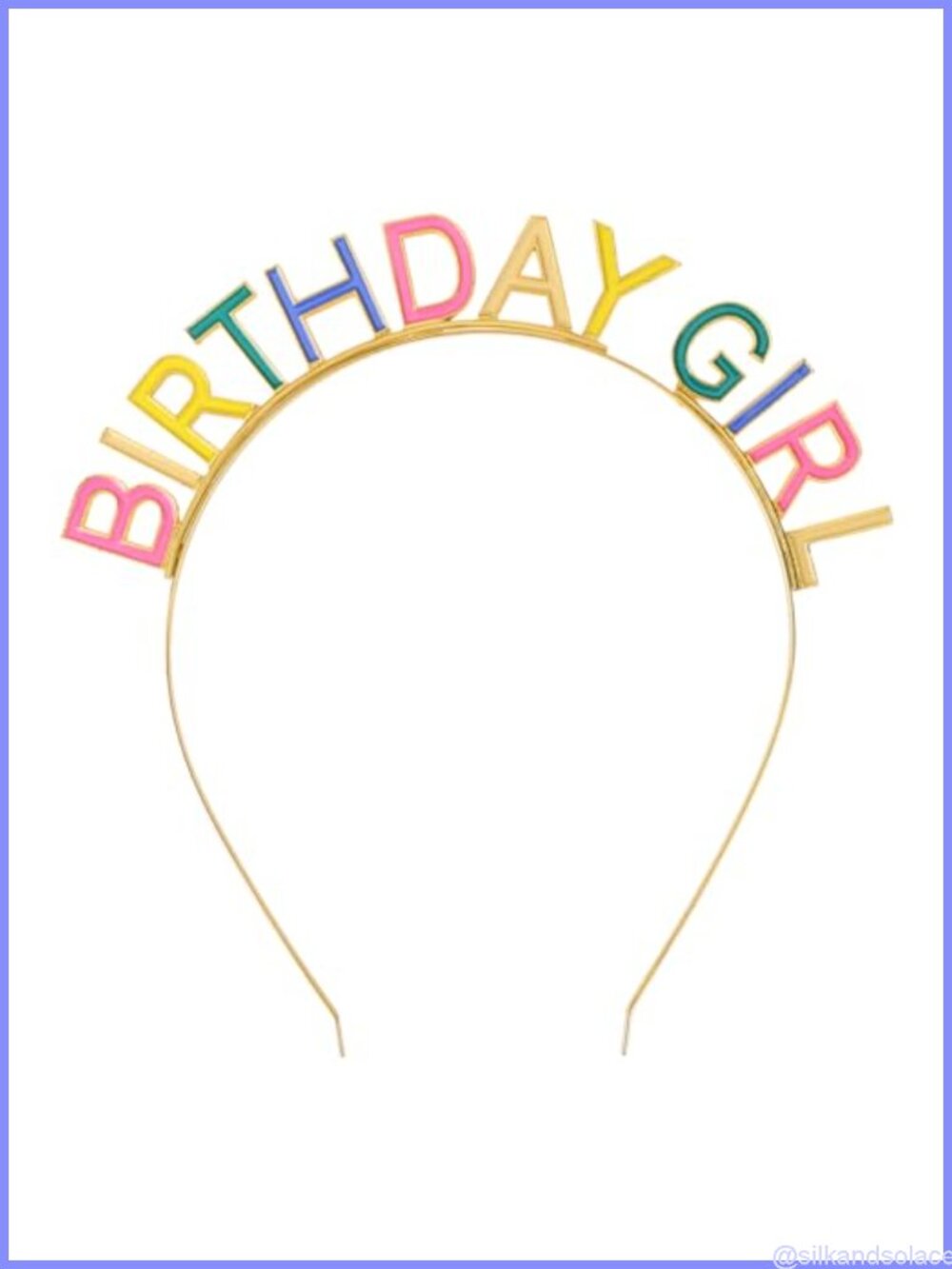 Golden Birthday Girl Crown Headband Rainbow Party Decor